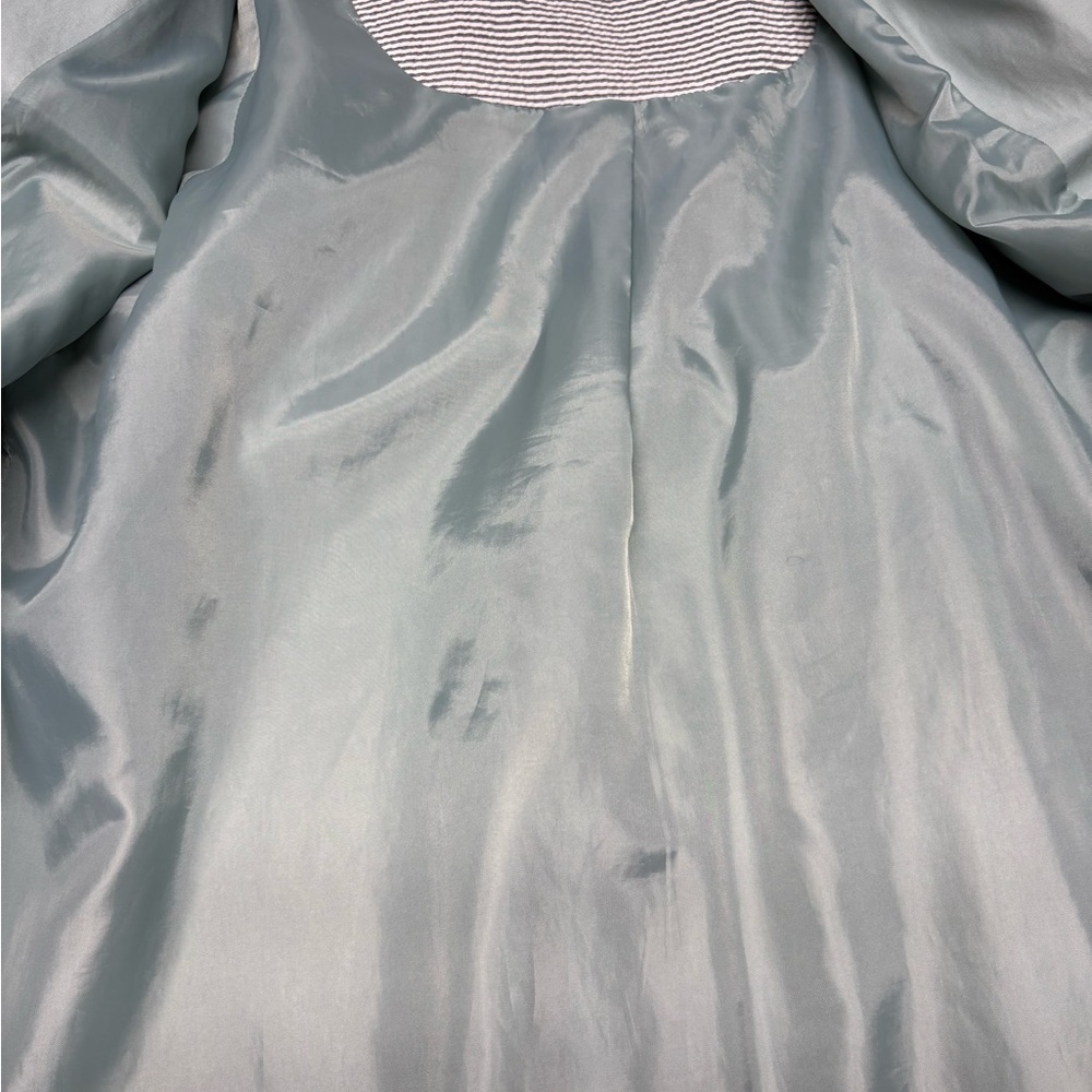 London Fog Sky Blue Trench Coat - Picture 7 of 11